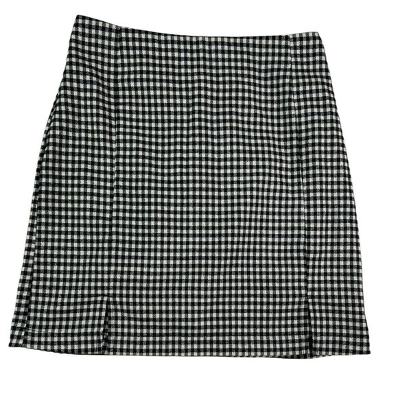 Eyeshadow Dresses & Skirts - Eyeshadow Black White Gingham Check Mini Skirt Sz 3 Dark Academia Preppy Grunge